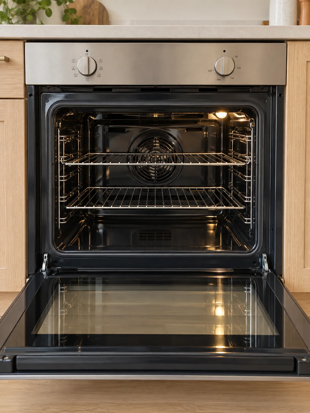 Oven after cleaning